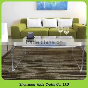 Acrylic Computer Desk Transparent Organic Glass Tea Table Fashion Crystal Tea Table Dining Tables thumbnail-2