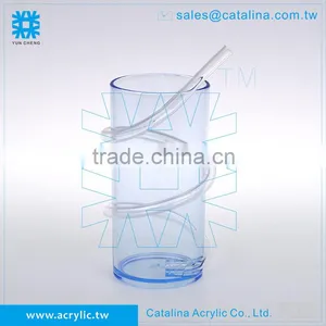 Acrylic 236ml TUMBLER WITH STRAW thumbnail-2