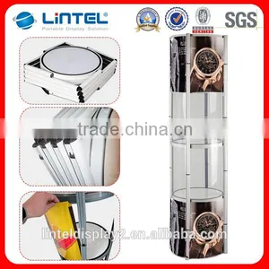 Folding Twist Tower Advertising Display Stand thumbnail-1