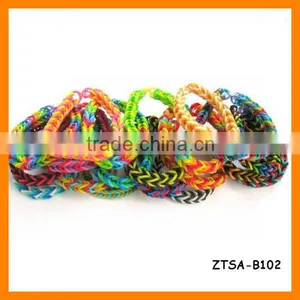 Latest Colorful Loom DIY Bands Rubber Bracelet ZTSA-B102 thumbnail-1