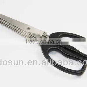 Low Cost Multifunction 5 Blade Kitchen Herb Scissors thumbnail-3