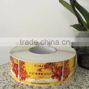 Professional Factory High Quality Rolling Red Wine Labels Self-adhesive Stickers Printing thumbnail-3