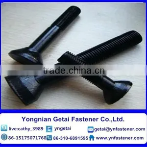 Fan Shaped Head Bolts, Grade 4.8/8.8, Hot Dip Galvanizing(H.D.G) Carbon Steel DIN935/DIN937 thumbnail-5