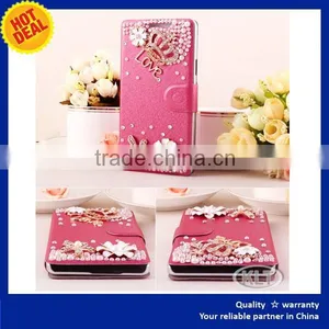 Free Sample Diamond Phone Case Mobile Phone Leather Case thumbnail-5
