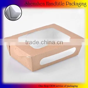 Food Grade Paper Salad Box With Window Accepted OEM Service thumbnail-1