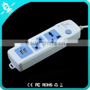 Durable Multi Desktop Smart Electric Switch and Socket With Dual USB Ports thumbnail-4