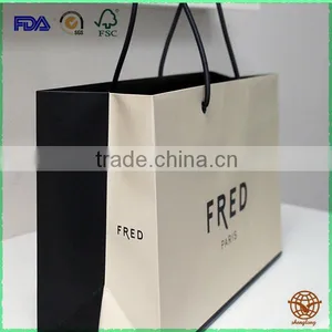 Excellent Quality Custom Printed Shopping Paper Bag With Rope Handle, 2016 New Style Shopping Bag thumbnail-2