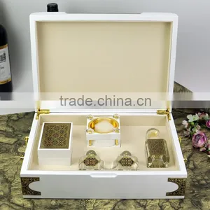 China Wholesale High Quality Wooden Arabia Style Perfume Box Set For Gift thumbnail-5