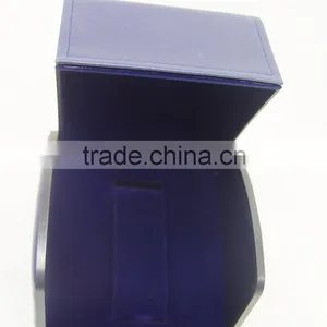 China Leather Factory Wholesale Custom Luxury Watch Box, Blue Gift Box thumbnail-2