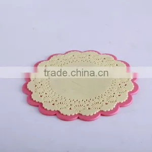 Flower Shape Custom Rubber Drink Coasters Silicone Mat thumbnail-1