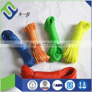 High Quality Colorful 3 Strand 8 mm Twist Fishing Polyethylene Rope thumbnail-1