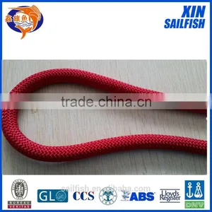 11mm 32 Strand Red Polyester Double Braided Rope From Shanghai thumbnail-1