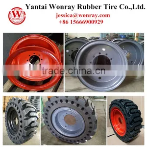 Bobcat Skid Steer Solid Tire Rim 8.00-20 6.00-16 Solid Skid Steer Tire thumbnail-1