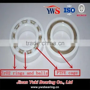 ZrO2 Si3N4 Hybrid 6204 Ceramic Bearing thumbnail-1