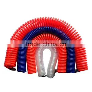 BLue Polyurethane Spiral Tube, PU Coil Hose With Quick Connectors(5.5*8mm),Pneumatic Valve thumbnail-4