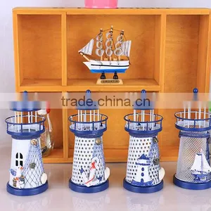 Graduated From the Mediterranean Sea Beacon, Wrought Iron Candlestick Creative Wedding Souvenirs thumbnail-1