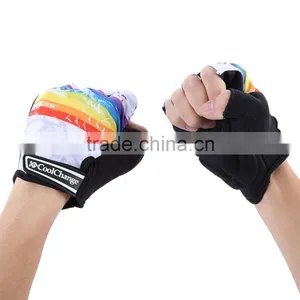 Cool Change Shock-absorbing Foam Pad Half Finger Breathable Sports Golves For Cycling Climbing Camping 2 Colors thumbnail-4