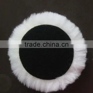 Lambskin Wool Pad/lambskin Polishing Bonnet/wool Bonnet thumbnail-1
