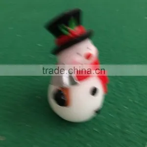 X'mas Yellow Flicking Led Candle Snowman Real Wax Candle Christmas Decoritive Snowman Candle Led Flameless Flicking Led Candle thumbnail-5
