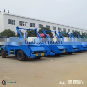 140hp DONGFENG 4*2 Swing Arm Garbage Truck 6 m3 thumbnail-1
