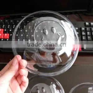 High Transparent BOPS Bowl Lid for Paper Cake Bowl/ Smailing Face Bowl Lids for Cake Box thumbnail-1