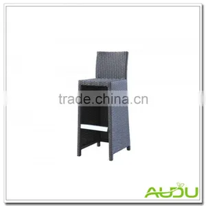 Rattan Stool/Outdoor Rattan Bar Stool With Red Cushion thumbnail-2