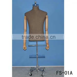 2015 New Mannequin Fabric Mannequins Wooden Arm Sale thumbnail-1