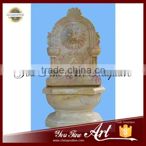 Hand Carved Marble Lion Head Wall Fountain thumbnail-1