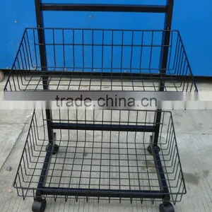 Vivinature Storage Basket Storage Cart and Storage Shelf With Basket thumbnail-3