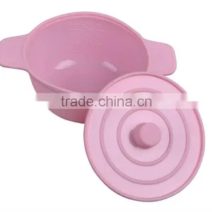 Cute Silicone Pet Bowl/Candy Color Pet Bowl With Lid thumbnail-1