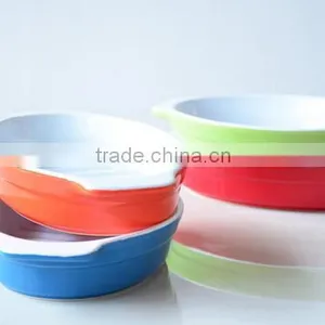 7''/9''/11'' Fish Shape Bakeware Ceramic Fish Bakeware Noodle Ceramic Tray Fish Shape Bakeware Set thumbnail-1