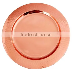Solid Copper Charger Plate thumbnail-1