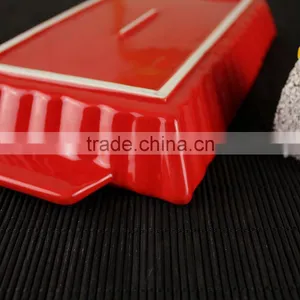 Popular Design Rectangle Shape Ceramic Plate White Porcleain Dinner Plates With Handle thumbnail-2