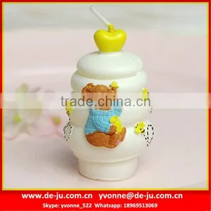 Bear Honey Jar Professional Sculpture Small Craft Candle thumbnail-1