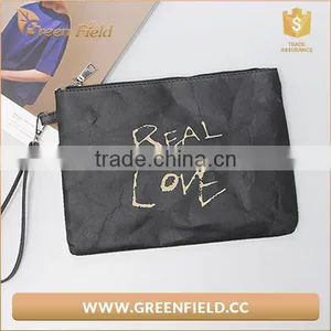 Washable Kraft Paper Clutch Bag Handbag thumbnail-1