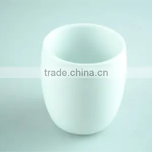 White Ceramic Bathroom Accessories Set 2 / Lotion Dispenser & Tumbler With Color Gift Box thumbnail-1