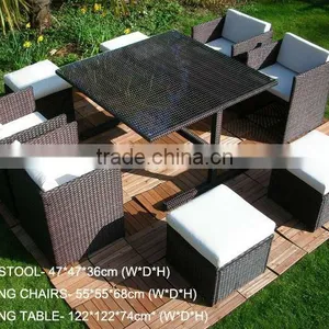 Outdoor Modern Plastic Flat Rattan Sofa Set thumbnail-1