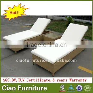 Wholesale Garden Poolside Lounge Furniture Rattan Lounge Chair thumbnail-1