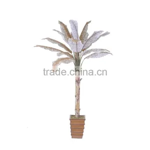 China Manufacturer Artificial Bonsai Banana Tree Leaf Plastic Fake Banana thumbnail-3