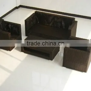 Durable PE Rattan Outdoor Furniture Aluminum Frame Sofa Set thumbnail-2