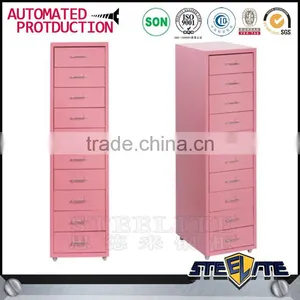 Korea Light Weight Steel 10 Drawer Filing Cabinet Lightweight Storage Cabinet for Sale thumbnail-6