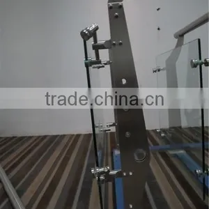 Stainless Steel Project Balustrade With Special Glass Spider thumbnail-2