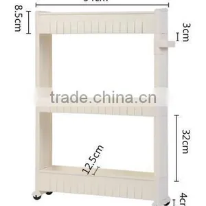 Plastic Hand Push Storage Car/shelves thumbnail-1