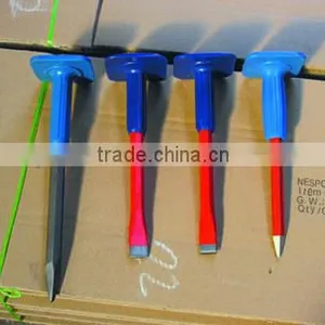 Hex Shank Point Chisel With TPR Hand Guard thumbnail-3