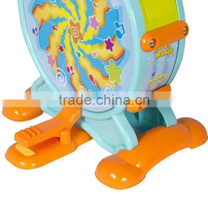 2016 Best Sell Cheap Musical Plastic Electronic Drum Set Toy for Kids thumbnail-4