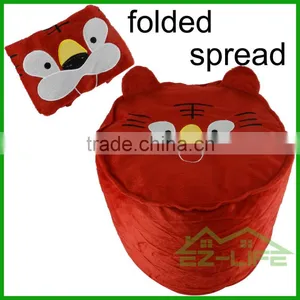 2017 Best Wholesale Nice Cartoon Tiger Folding Round Inflatable Sofa Ottoman thumbnail-1