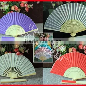 Promotional Colorful Silk Hand Fan thumbnail-1