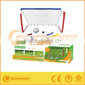 Pitchback&goal Hockey Goal With Hocky Sticks ,pump and 3 Balls thumbnail-1