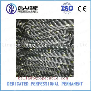 38mm Yellow Line Black Color Gym Battle Rope thumbnail-3