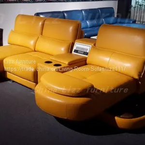 China Leisure Italy Leather Sofa Divan Furniture thumbnail-1